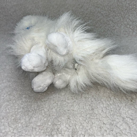 Stuart Little cat plush Snowbell 9" 2002 vintage white & fluffy - Picture 9 of 11